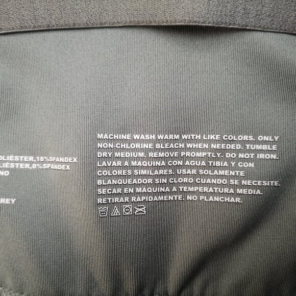 Avia Ladies Size XL (16-18) Racer Back Grey & Off White Athletic Sports Bra - Picture 6 of 7